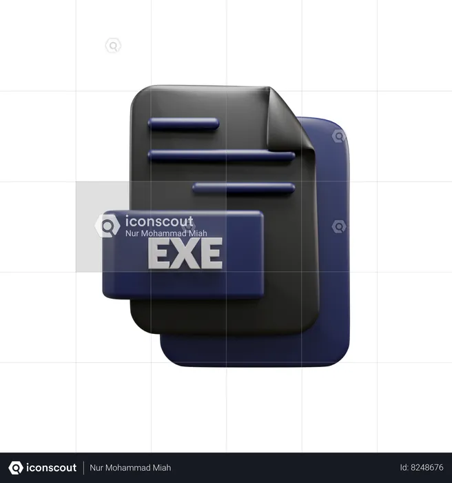 Arquivo exe  3D Icon