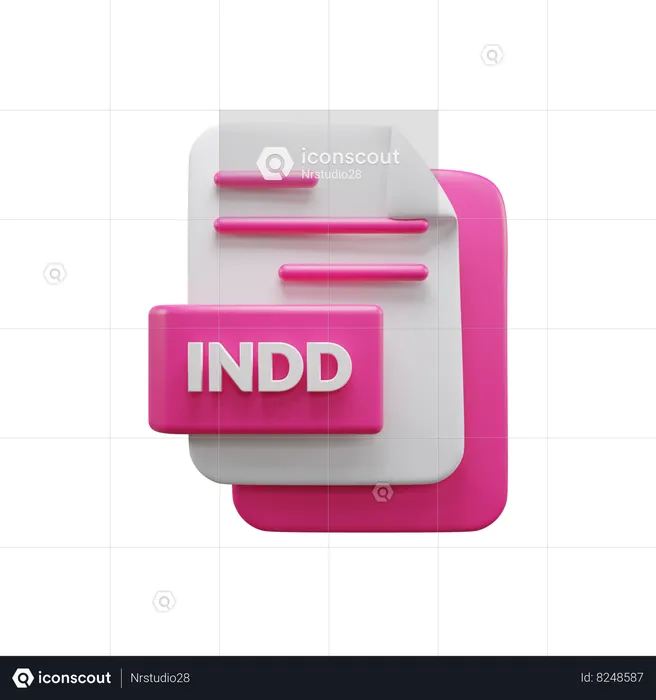 Arquivo indd  3D Icon