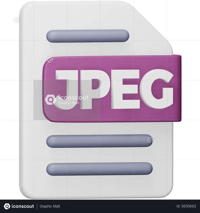 Arquivo jpeg  3D Icon