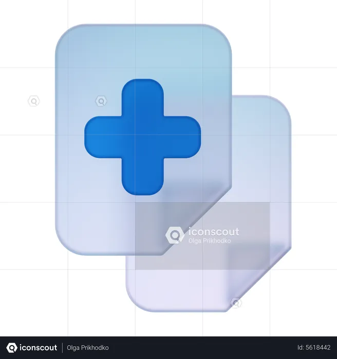 Arquivo médico  3D Icon