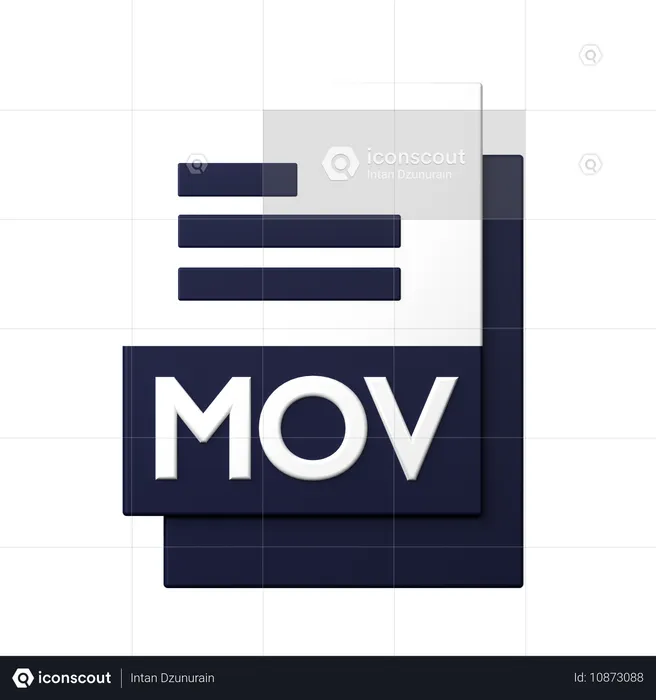 Arquivo mov  3D Icon