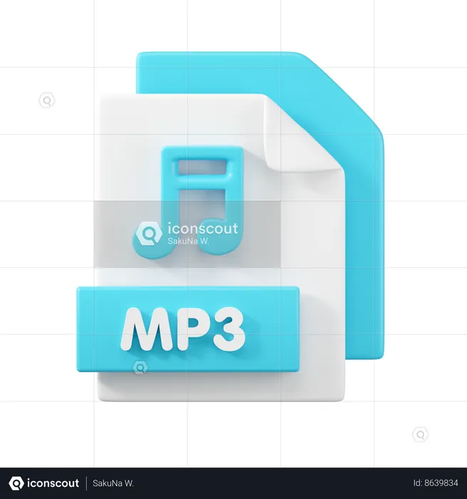 Arquivo mp3  3D Icon