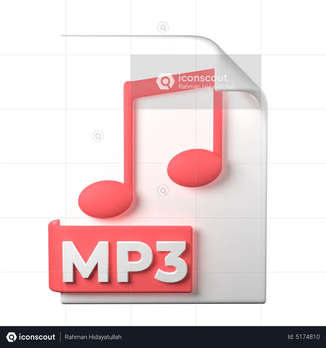 Arquivo mp3  3D Icon