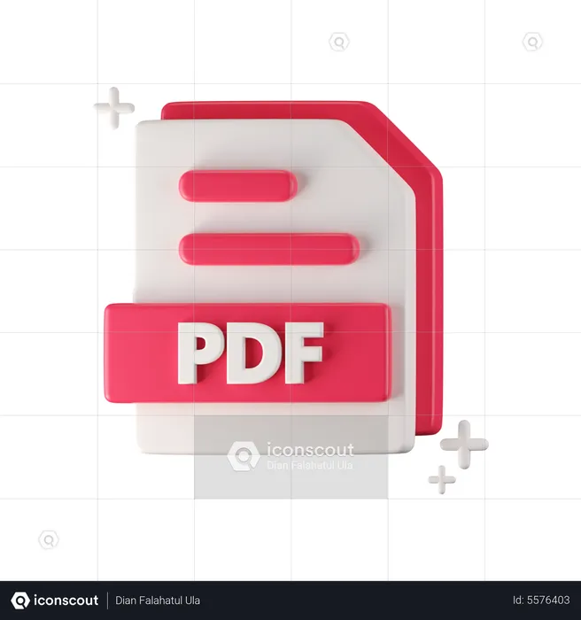 Ficheiro PDF  3D Icon