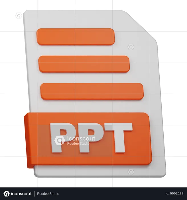 Arquivo Ppt  3D Icon