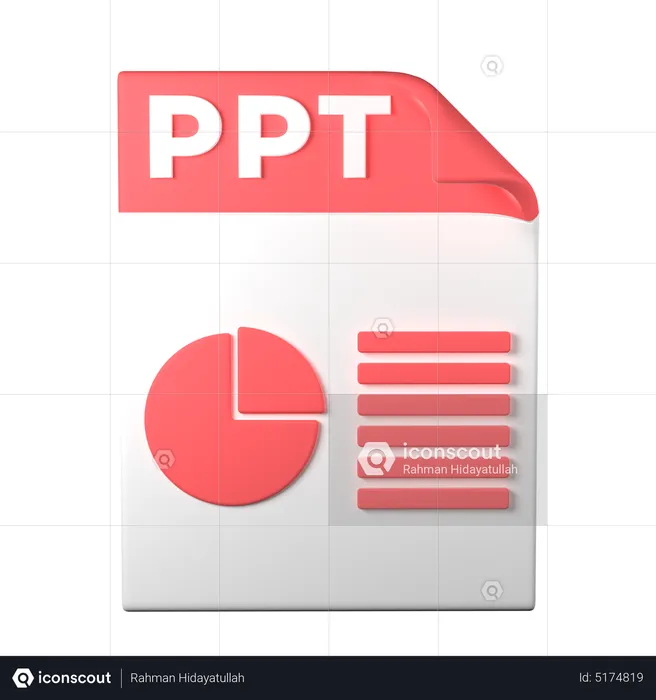 Arquivo Ppt  3D Icon