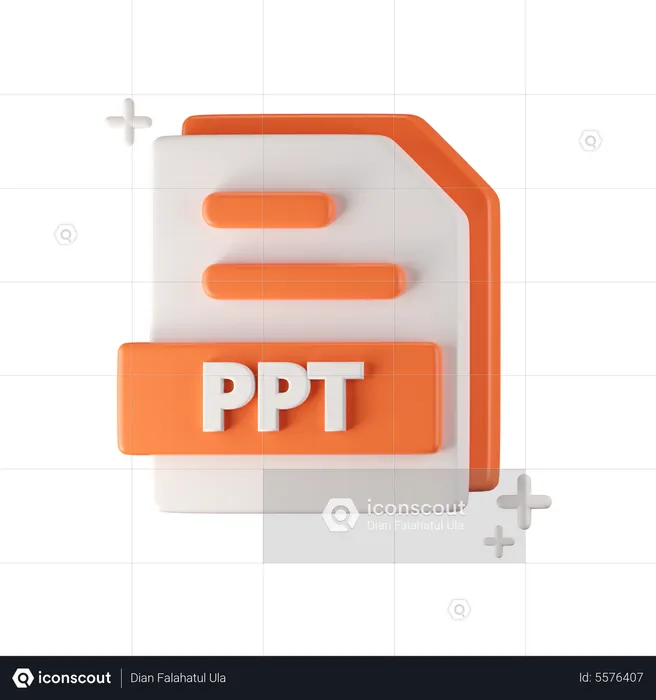 Arquivo Ppt  3D Icon