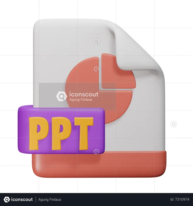 Arquivo Ppt  3D Icon