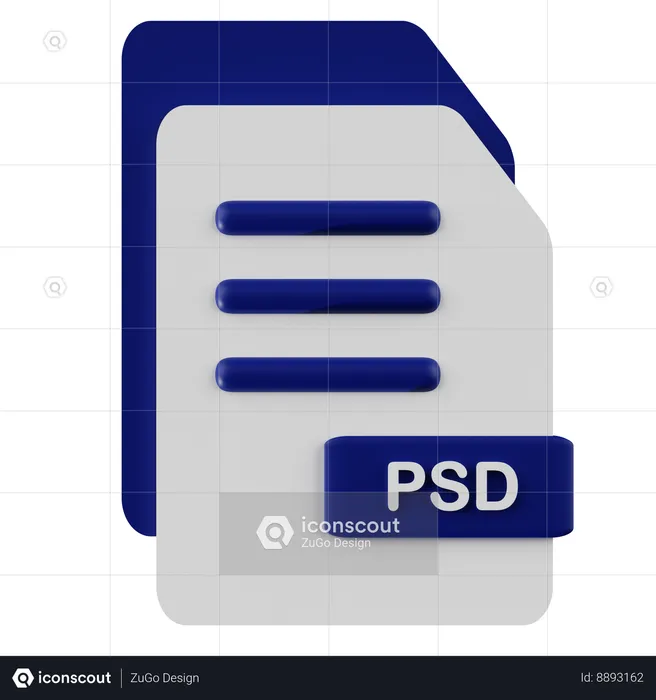 Arquivo psd  3D Icon