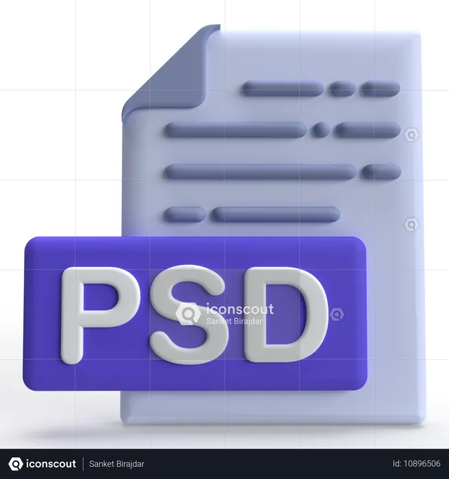 Arquivo psd  3D Icon