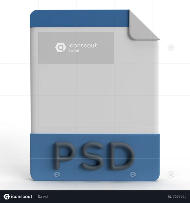 Arquivo psd  3D Icon