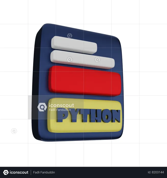 Arquivo python  3D Icon