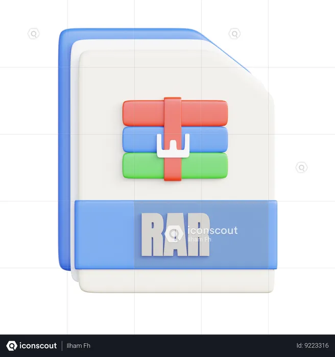 Arquivo rar  3D Icon