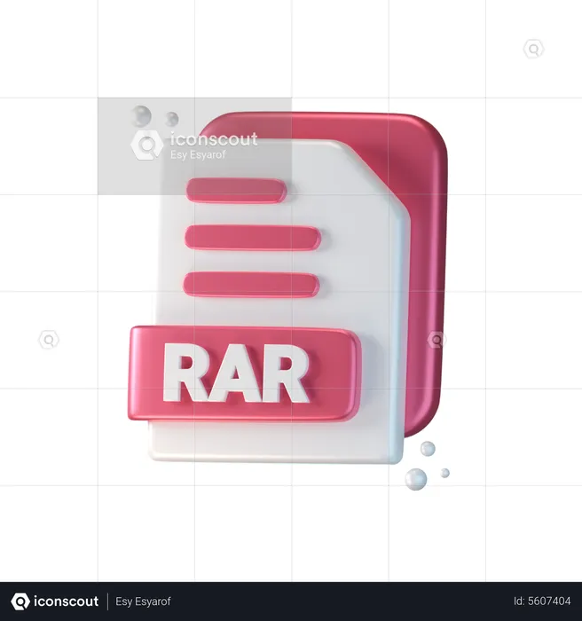 Arquivo rar  3D Icon