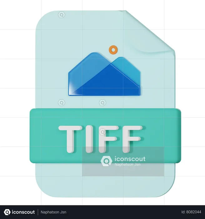 Arquivo tiff  3D Icon