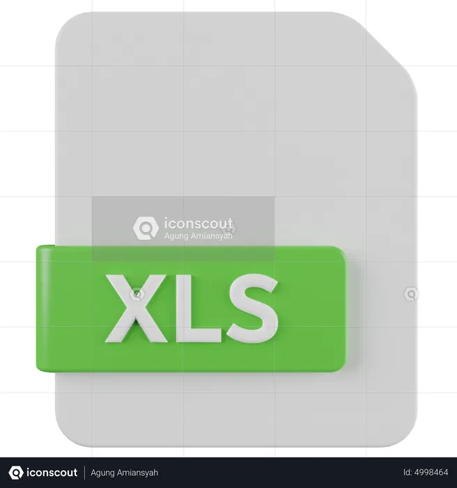 Arquivo XLS  3D Icon