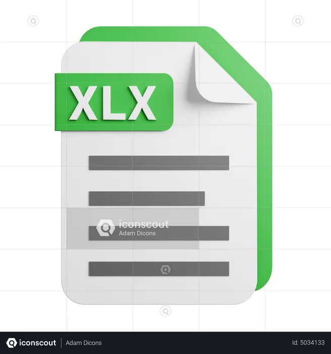 Arquivo xlx  3D Icon