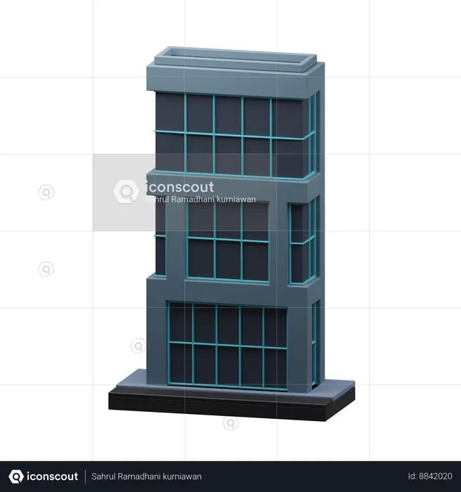 Arranha-céu  3D Icon