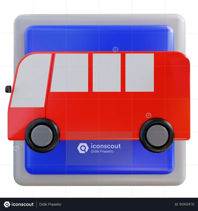 Arrêt de bus  3D Icon