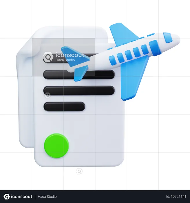 Arrival stamp  3D Icon