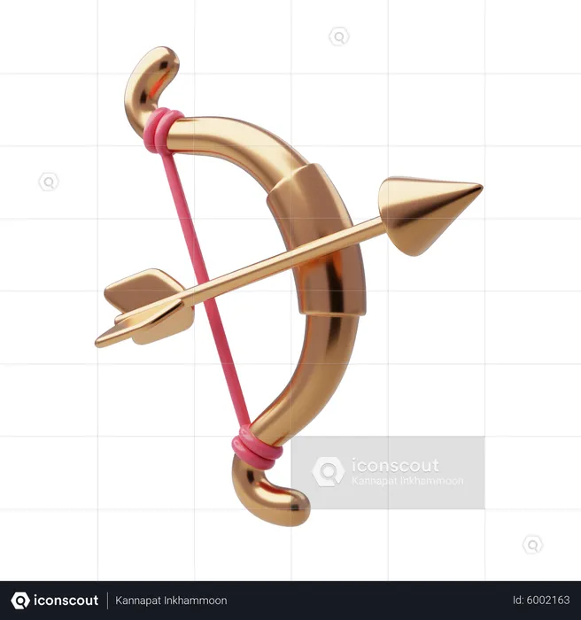 Arrow And Bow  3D Icon