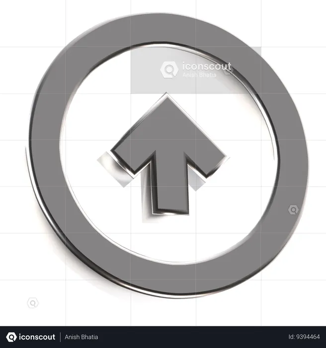 Arrow Circle Up  3D Icon