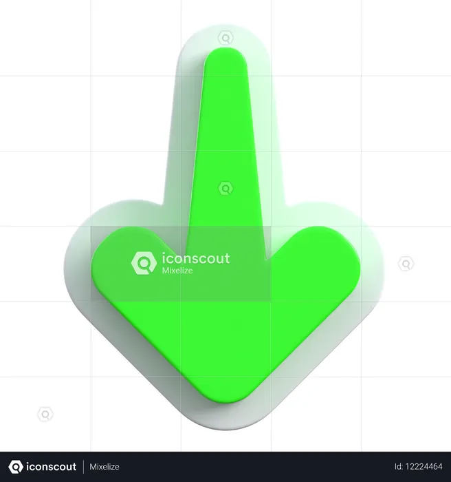 Arrow Down  3D Icon
