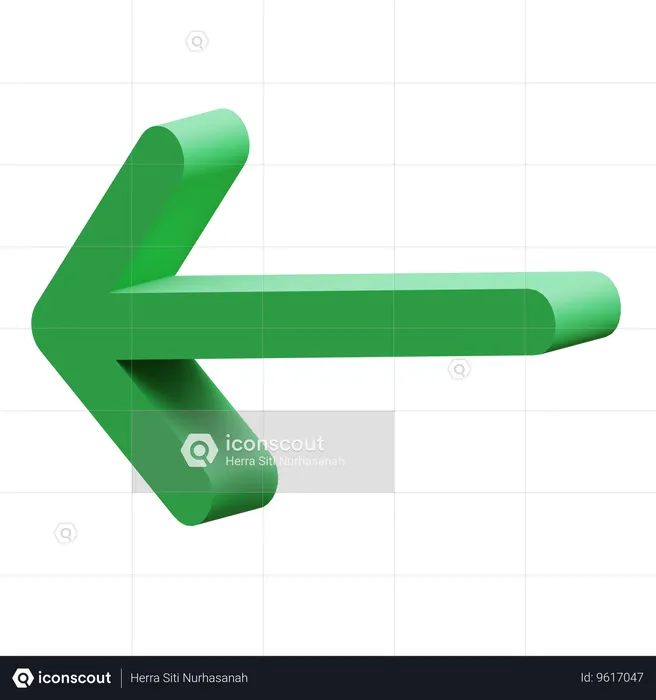 Arrow Left  3D Icon