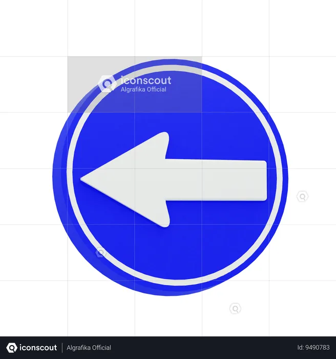 Arrow Left  3D Icon