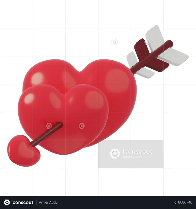 Arrow Of Love  3D Icon