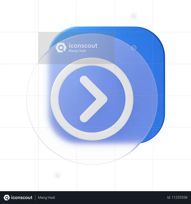 Arrow Right  3D Icon