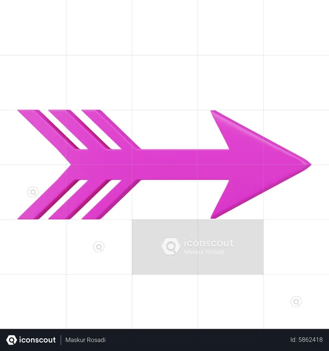 Arrow Right  3D Icon