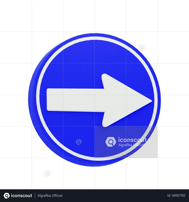 Arrow Right  3D Icon