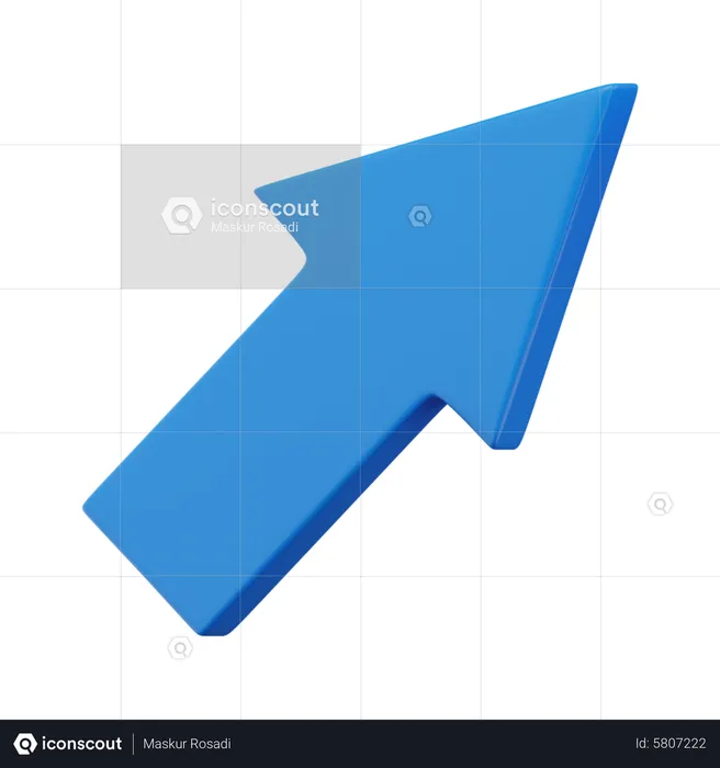 Arrow Up Right  3D Icon