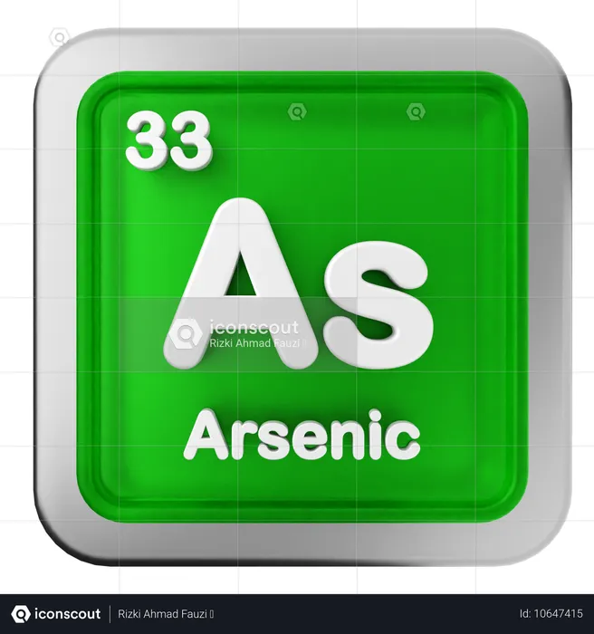 Arsen-Periodensystem  3D Icon