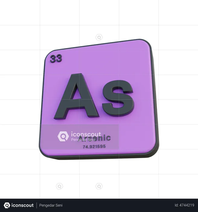 Arsenic  3D Illustration
