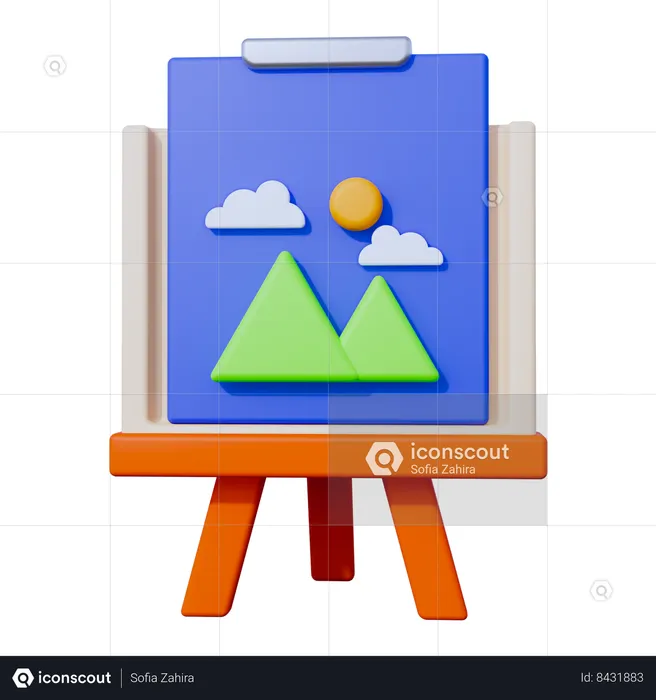 Art Board  3D Icon