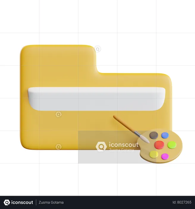 Art Folder  3D Icon