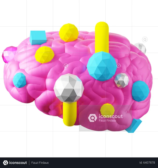 Artificial Brain  3D Icon