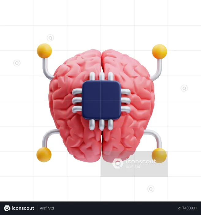 Artificial Brain  3D Icon