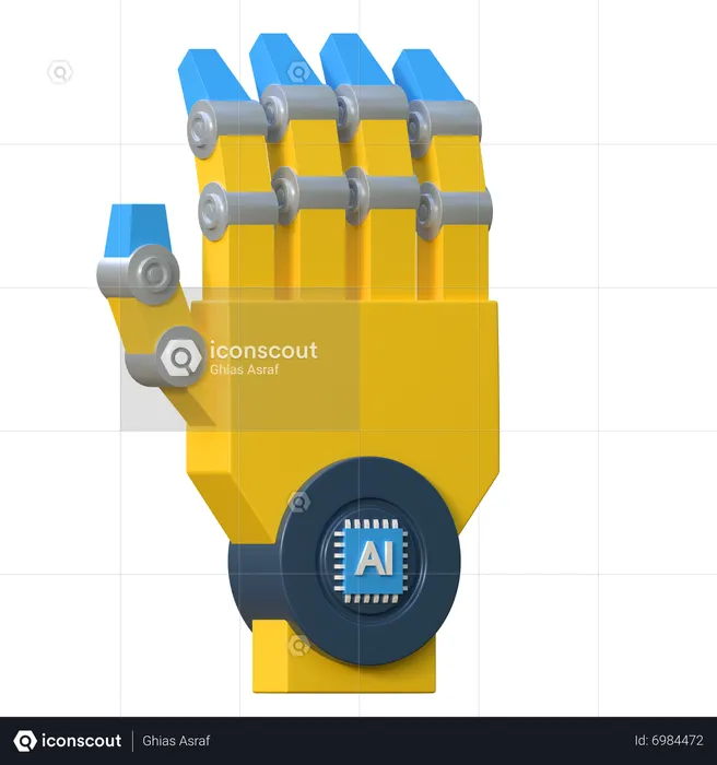 Artificial Hand  3D Icon