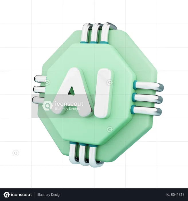 Artificial Intelligence  3D Icon
