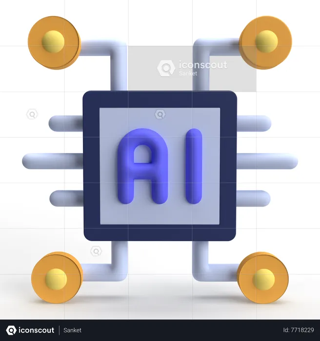 Artificial Intelligence  3D Icon