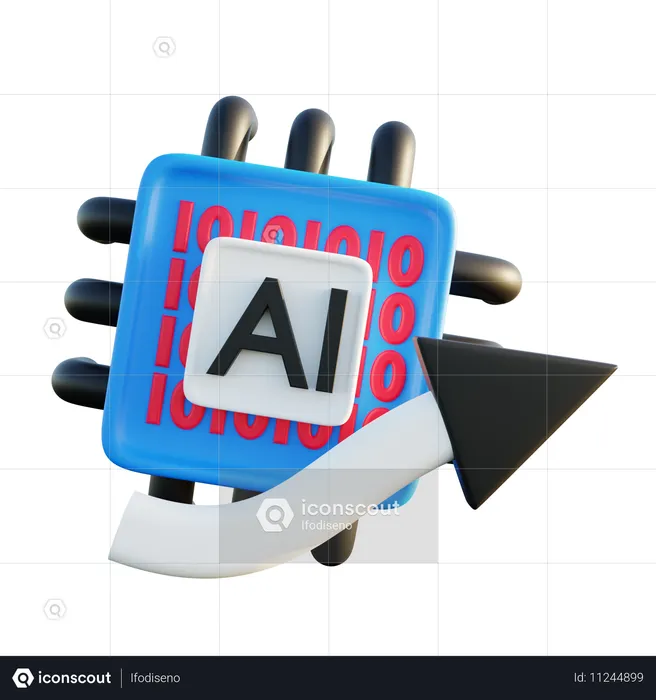 인공지능 알고리즘  3D Icon