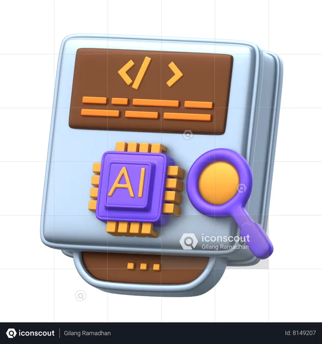 Artificial Intelligence Prompt  3D Icon