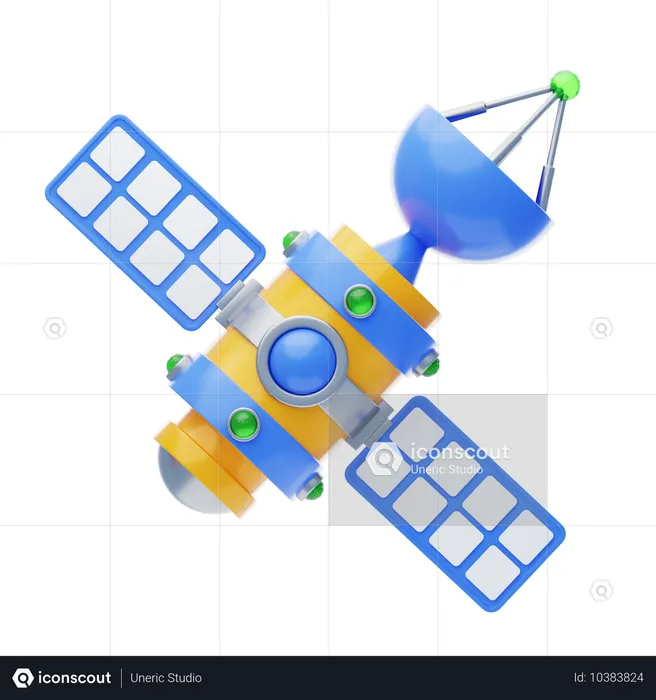 Artificial Satellite  3D Icon