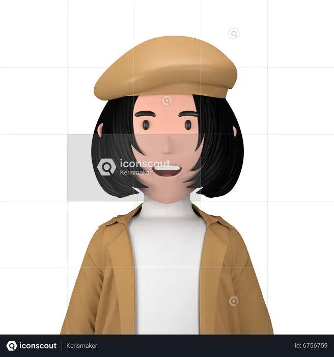 Artist  3D Icon