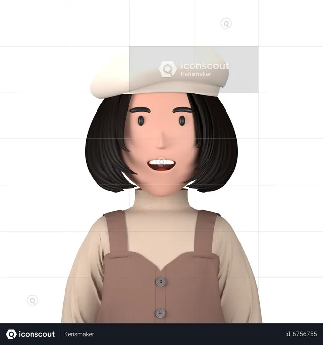 Artist  3D Icon