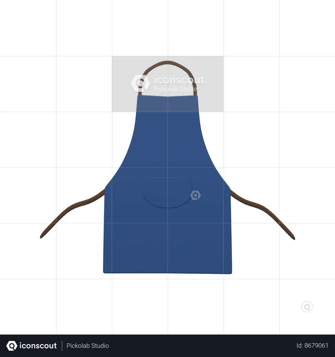 Artist Apron  3D Icon