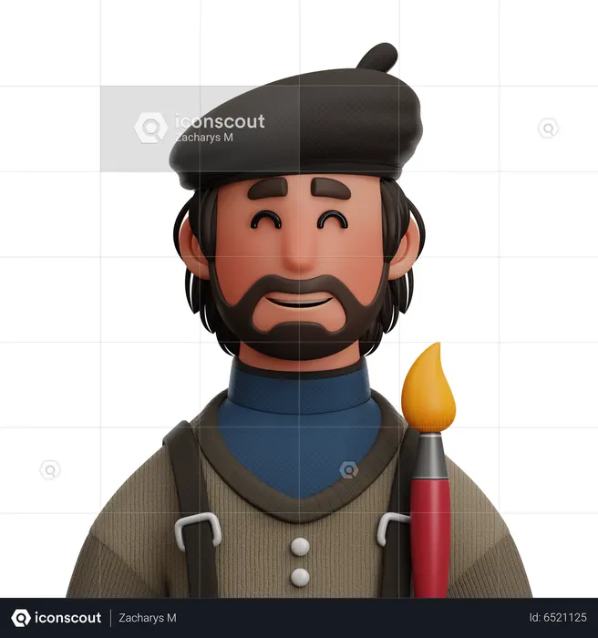 Artista  3D Icon